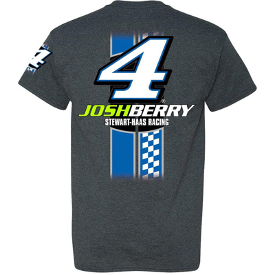 Shop Stewart-haas Racing Team Collection  Heather Charcoal Josh Berry Lifestyle T-shirt