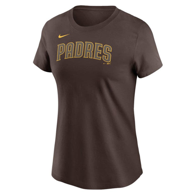 Shop Nike Brown San Diego Padres Wordmark T-shirt
