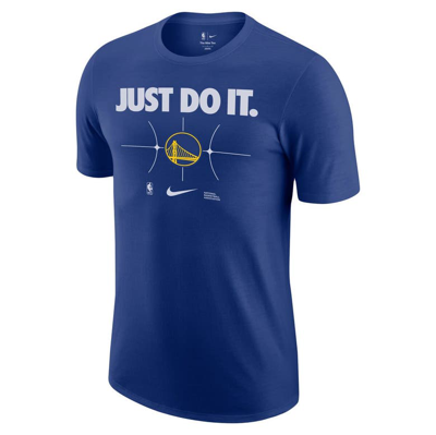 Shop Nike Royal Golden State Warriors Just Do It T-shirt