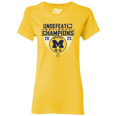 Shop Blue 84 Maize Michigan Wolverines College Football Playoff 2023 National Champions Draft Pick Undef