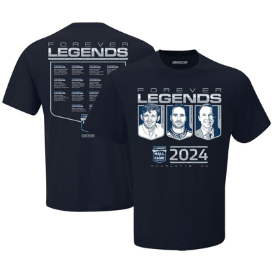 Shop Checkered Flag Sports Navy Nascar Hall Of Fame Class Of 2024 T-shirt