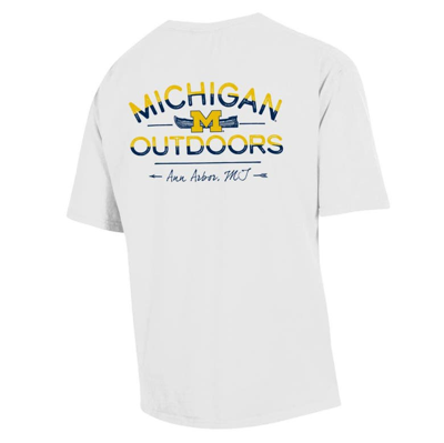 Shop Comfort Wash White Michigan Wolverines Great Outdoors T-shirt