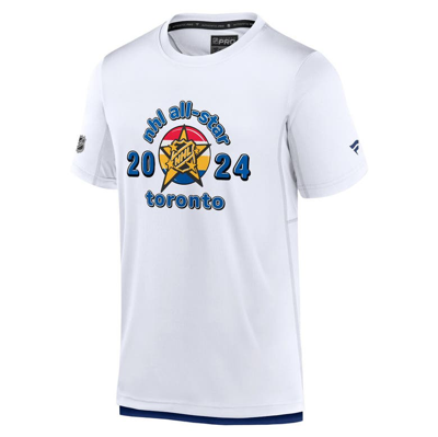 Shop Fanatics Branded  White 2024 Nhl All-star Game Authentic Pro T-shirt