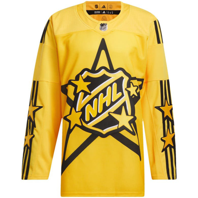Shop Adidas Originals 2024 Nhl All-star Game Adidas X Drew House  Yellow Primegreen Authentic Jersey