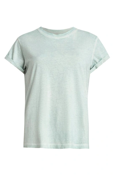 Shop Allsaints Anna Cotton T-shirt In Crystal Blue