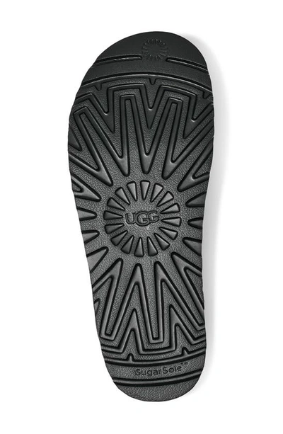 Ugg Logo Flat Sandals In Black