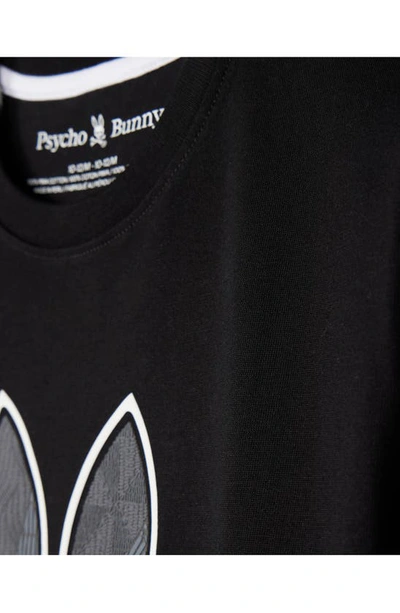 Shop Psycho Bunny Kids' Lenox Graphic T-shirt In Black