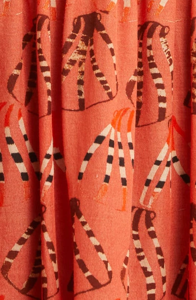 Shop Ulla Johnson Lucca Batik Print Strapless Cover-up Dress In Rosa