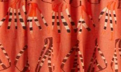 Shop Ulla Johnson Lucca Batik Print Strapless Cover-up Dress In Rosa