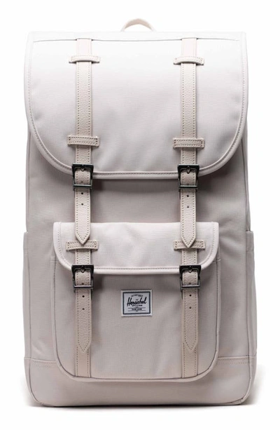 Shop Herschel Supply Co Little America Recycled Polyester Backpack In Moonbeam
