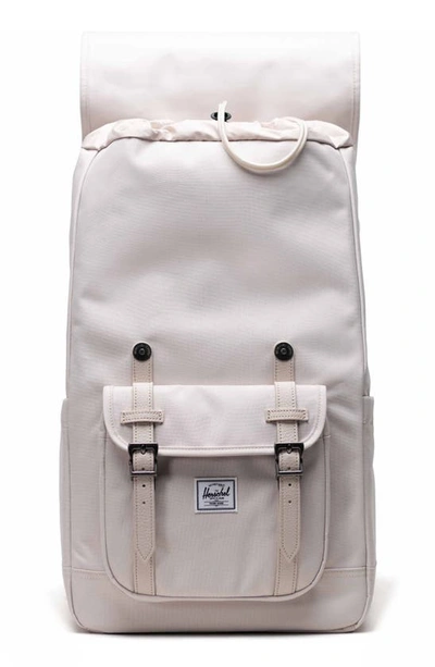 Shop Herschel Supply Co Little America Recycled Polyester Backpack In Moonbeam
