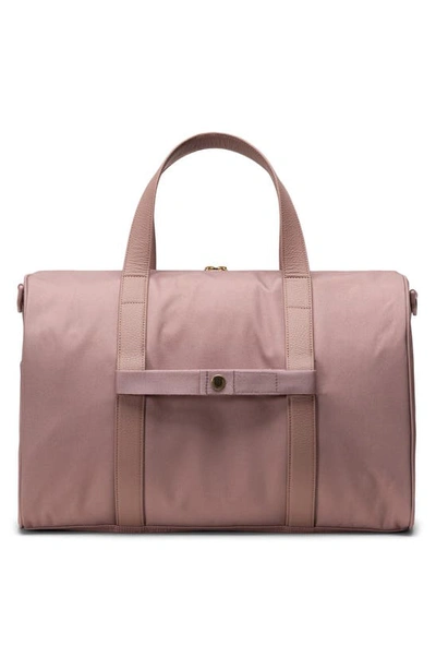 Shop Herschel Supply Co Novel Recycled Polyester Carry-on Duffle Bag In Ash Rose