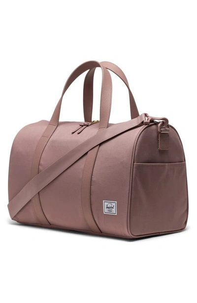 Shop Herschel Supply Co Novel Recycled Polyester Carry-on Duffle Bag In Ash Rose