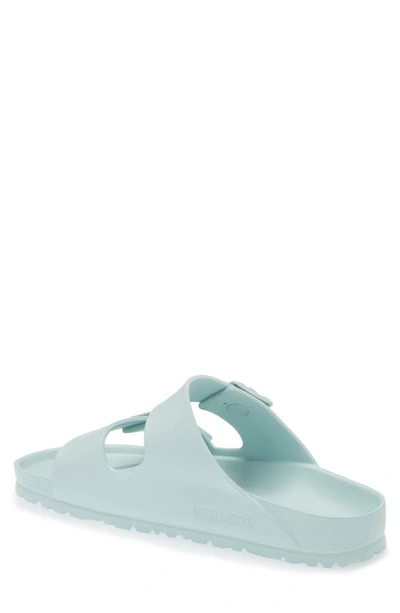 Birkenstock Arizona Stealth Buckle Eva Slide Sandal In Surf Green
