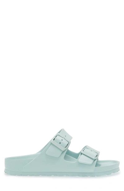 Birkenstock Arizona Stealth Buckle Eva Slide Sandal In Surf Green