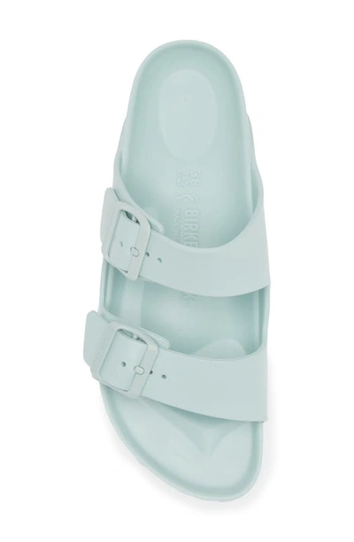 Birkenstock Arizona Stealth Buckle Eva Slide Sandal In Surf Green