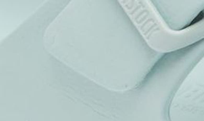 Birkenstock Arizona Stealth Buckle Eva Slide Sandal In Surf Green