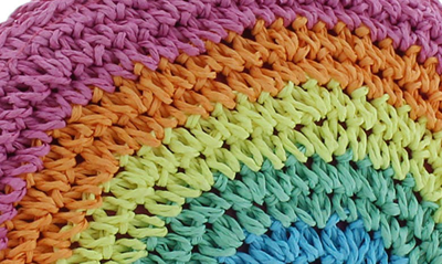 Shop Capelli New York Rainbow Straw Crossbody Bag In Multi Co