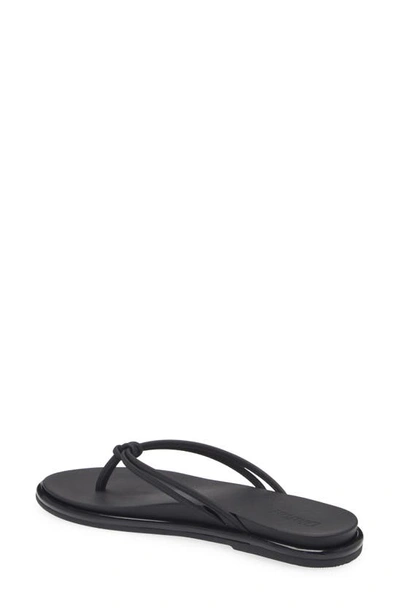 Olukai Aukai Flip Flop In Black / Black