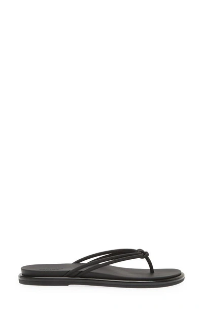 Olukai Aukai Flip Flop In Black / Black