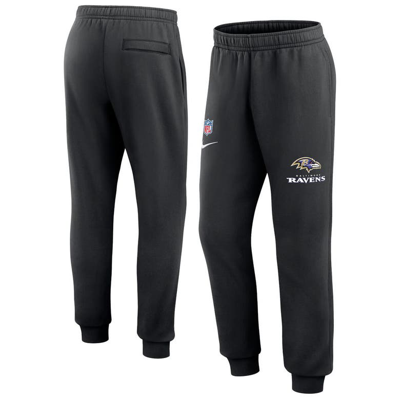 Shop Nike Black Baltimore Ravens 2023 Sideline Club Jogger Pants