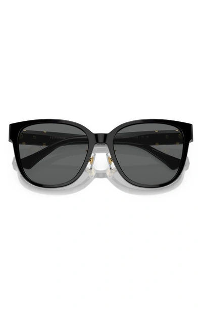 Shop Versace 57mm Square Sunglasses In Black