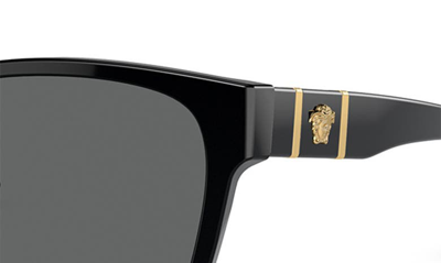 Shop Versace 57mm Square Sunglasses In Black