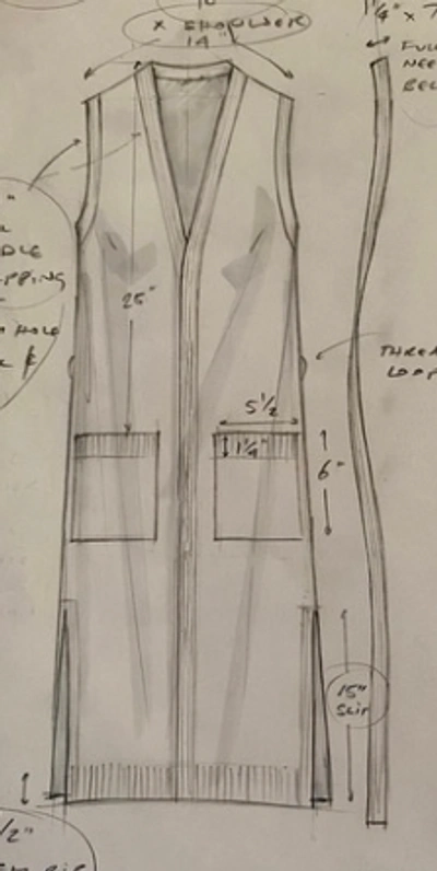 Shop Reid Cotton Linen Duster Vest In Straw