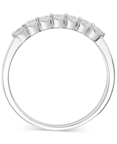 Macy's Diamond Seven Stone Band (1/4 Ct. T.w.) In 14k White Gold In White Gold