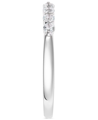 Macy's Diamond Seven Stone Band (1/4 Ct. T.w.) In 14k White Gold In White Gold