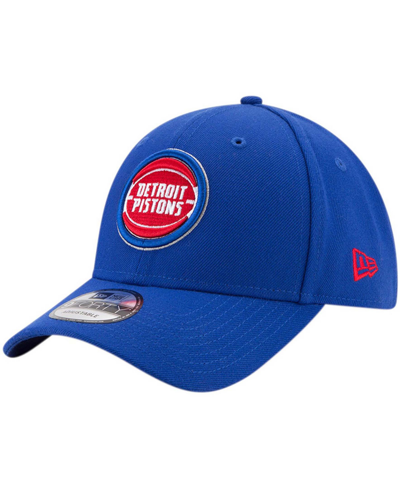 Shop New Era Men's Blue Detroit Pistons Official The League 9forty Adjustable Hat