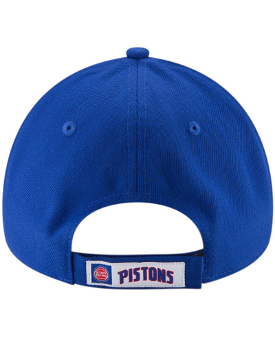 Shop New Era Men's Blue Detroit Pistons Official The League 9forty Adjustable Hat