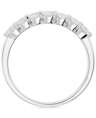 Macy's Diamond Seven Stone Band (1/2 Ct. T.w.) In 14k White Or Yellow Gold In White Gold