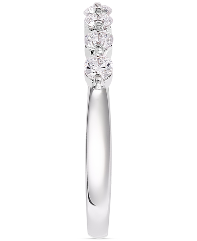 Macy's Diamond Seven Stone Band (1/2 Ct. T.w.) In 14k White Or Yellow Gold In White Gold