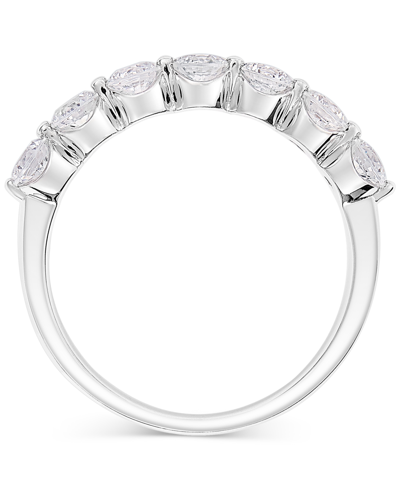 Macy's Diamond Seven Stone Band (1 Ct. T.w.) In 14k White Or Yellow Gold In White Gold