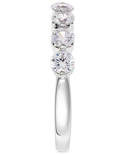 Macy's Diamond Seven Stone Band (1 Ct. T.w.) In 14k White Or Yellow Gold In White Gold