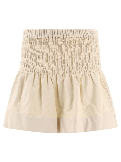 Shop Isabel Marant Étoile "pacifica" Skirt In Beige