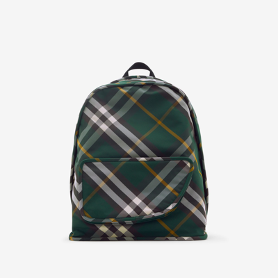 Shop Burberry Large Shield Backpack In Ivy