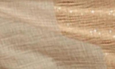 Saachi Sequin Cashmere Scarf In Taupe