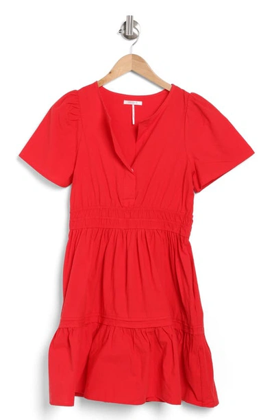 Shop Stitchdrop Short Sleeve Dress In Tomato