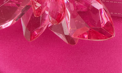 Jeffrey Campbell Crystalize Slide Sandal In Fuchsia Satin