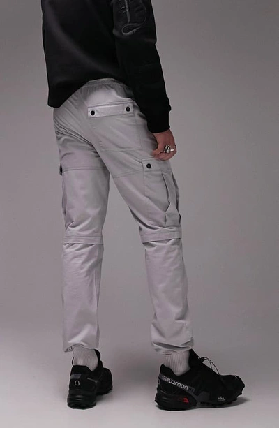 Topman Skinny Bungee Cargo Pants In Gray In Grey