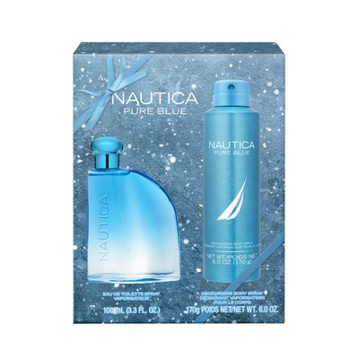 Shop Nautica Pure Blue Fragrance Gift Set In Multi