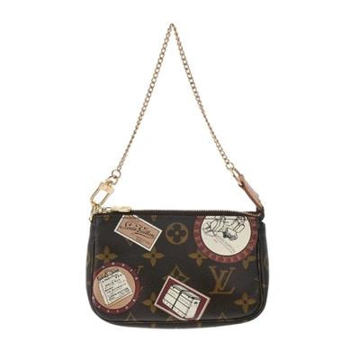 Pre-owned Louis Vuitton Pochette Accessoires Canvas Shoulder Bag () In Brown