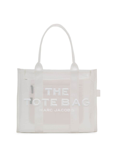 Shop Marc Jacobs Women's The Large Mesh Tote In White