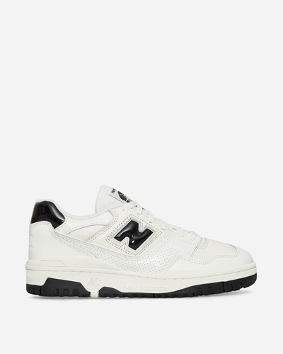 New Balance 550 Sneakers In White With Black Detail In White