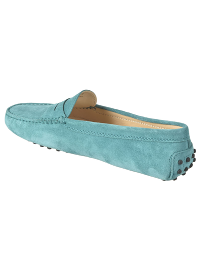 Shop Tod's Gommini Loafers In Blue
