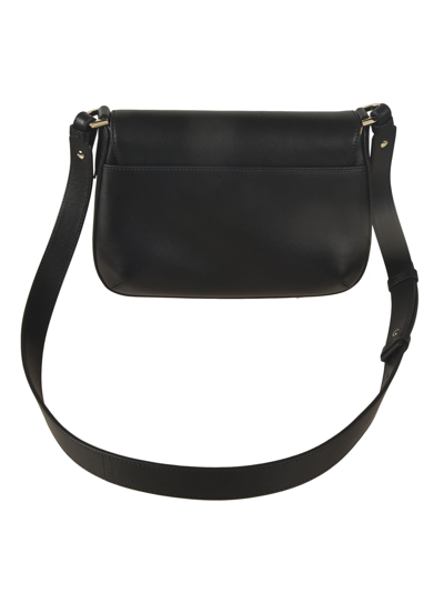 Shop Giorgio Armani Logo Detail Flap Shoulder Bag In 80001