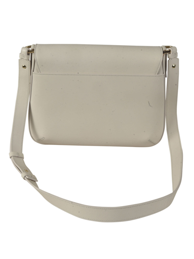 Shop Giorgio Armani Logo Detail Flap Shoulder Bag In 80051