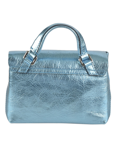 Shop Zanellato Baby Postina Shoulder Bag In Blue